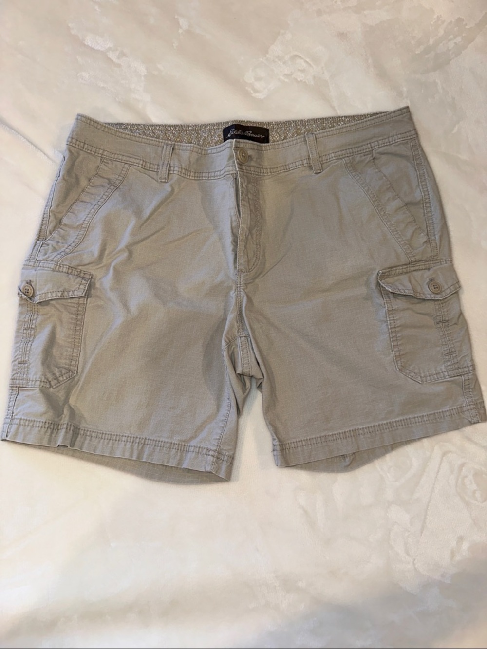 Eddie Bauer Khaki Cargo Shorts